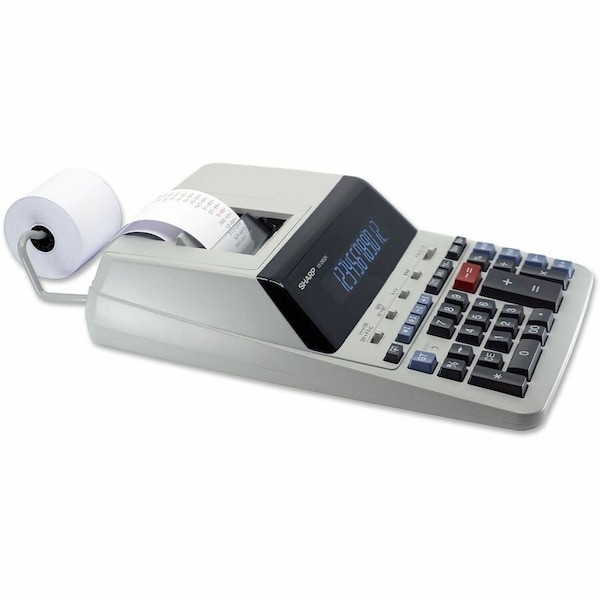 Sharp Desktop Calculator, Printing, 12 Digit, Width: 9 7/8 in SHRVX2652H - main