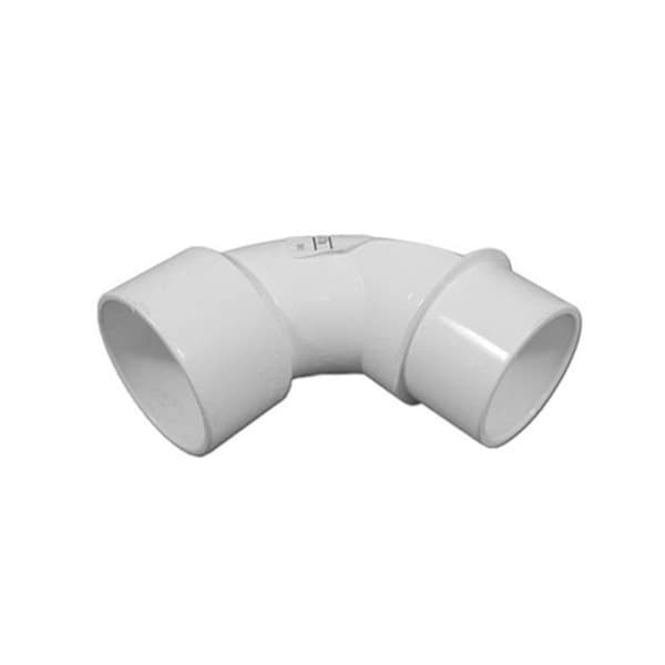 Homestead 2.5 S x 2.5 in. SPG Sweep Street PVC Fitting 90 deg Elbow HO2489773 - main