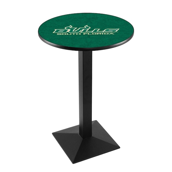 Holland Bar Stool Co 42" Blk Wrinkle South Florida Pub Table, 36" dia. Top L217B4236SouFla - main