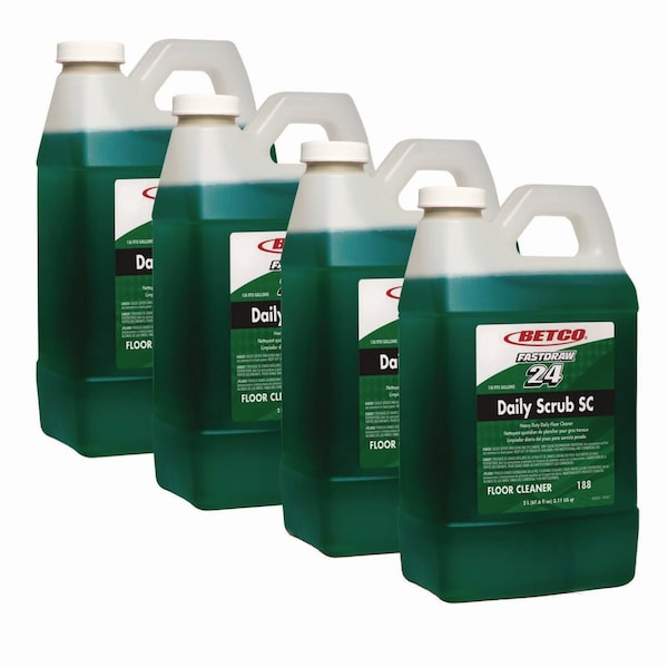 Betco Daily Scrub SC FastDraw Floor Cleaner, 2 L Bottle, 4PK 1884700 - main