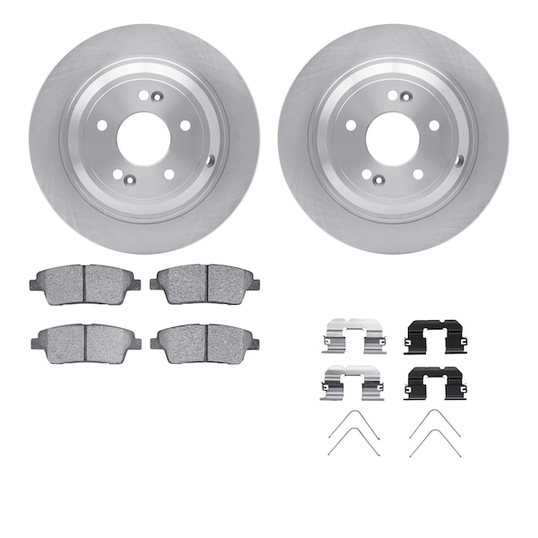 Dynamic Friction Co DFC Brake Rotor with 5000 Brake Pads and Hardware Kit 6512-03351 - main