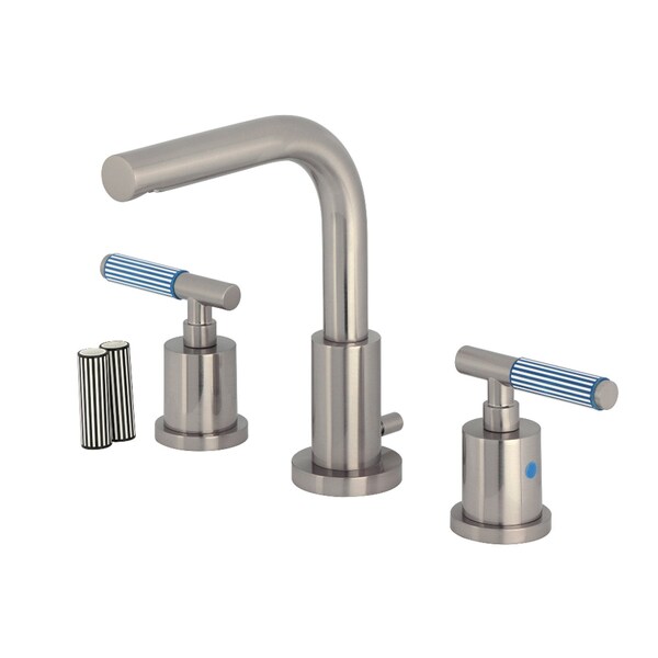 Kingston Brass Widespread Bathroom Faucet with Brass Pop-Up, Brushed Nickel FSC8958KPS - main