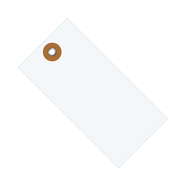 The Packaging Wholesalers Tyvek Shipping Tags, #8, 6-1/4L x 3-1/8W, White, 1000/Pack G13081 - main