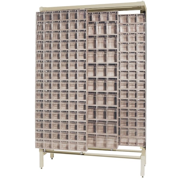 Quantum Storage Systems FREE STANDING SLIDER W/52 IVORY TILT BINS QS-305306-52IV - main