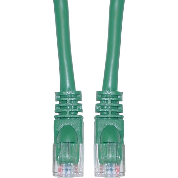 Cable Wholesale Cat5e Green Copper Ethernet Patch Cable, Snagless/Molded Boot, POE Compliant, 2 foot 10X6-05102 - main