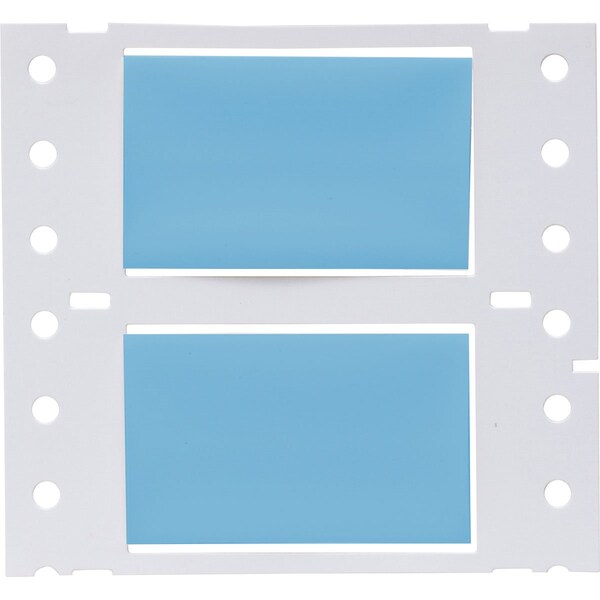 Brady PermaSleeve HX Heat Shrink Double Sided Wire Marking Sleeves, 0.75 in. x 2 in. W, Blue, Roll of 2500 2HX-750-2-BL-J - main