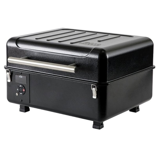 Traeger Portable Ranger Pellet Grill, 36000 Btu, 184 sqin Primary Cooking Surface, Steel Body, Black TFT18KLD - main