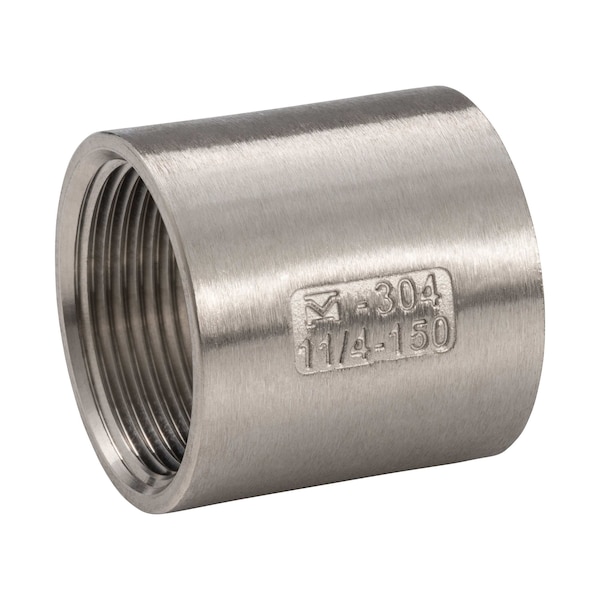 Proline Series Stainless Steel 304 1-1/4 in FIP Coupling, Class 150, Potable Water, Oil, Gas SF-907 - main