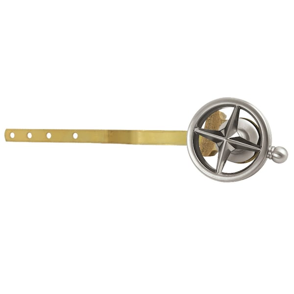 Kingston Brass Front Mount Toilet Tank Lever with Knurled Handle, Brushed Nickel KTRNK8 - main