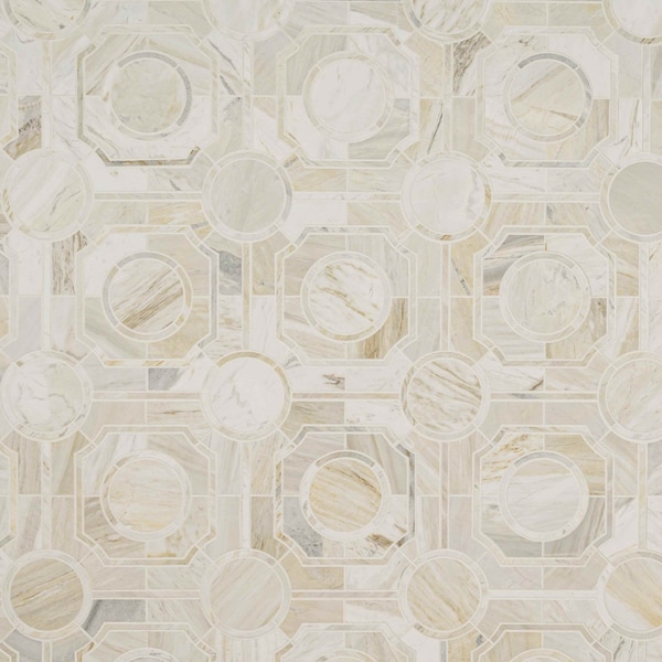 Msi Athena Gold Regency Sample Polished Marble Mesh Mounted Mosaic Tile ZOR-MD-0589-SAM - main