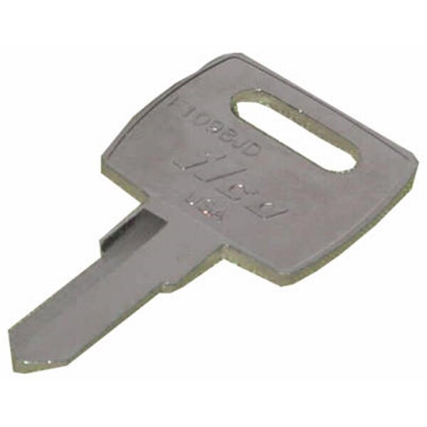 Dormakaba F1098JD Nickel Plated Brass John Deere Lawn Tractors Key Blank, 10PK 781853 - main