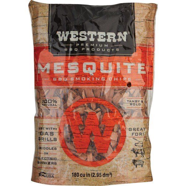 Western 180 Cu.'' Mesquite Wood Smoking Chips 18074 - main