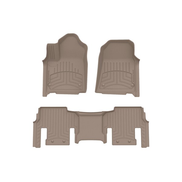 Weathertech Tan, Front and Rear FloorLiner HP 451704-1-2IM - main