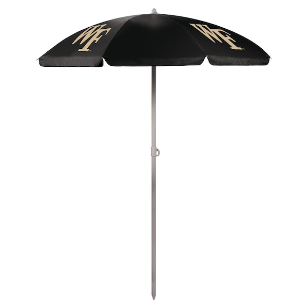 Picnic Time Family Of Brands NCAA Wake Forest Demon Deacons Outdoor Canopy Sunshade Beach Umbrella 5.5' - Small Patio Umbrella 822-00-179-614-0 - main