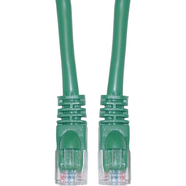 Cable Wholesale Cat5e Green Copper Ethernet Patch Cable, Snagless/Molded Boot, POE Compliant, 35 foot 10X6-05135 - main