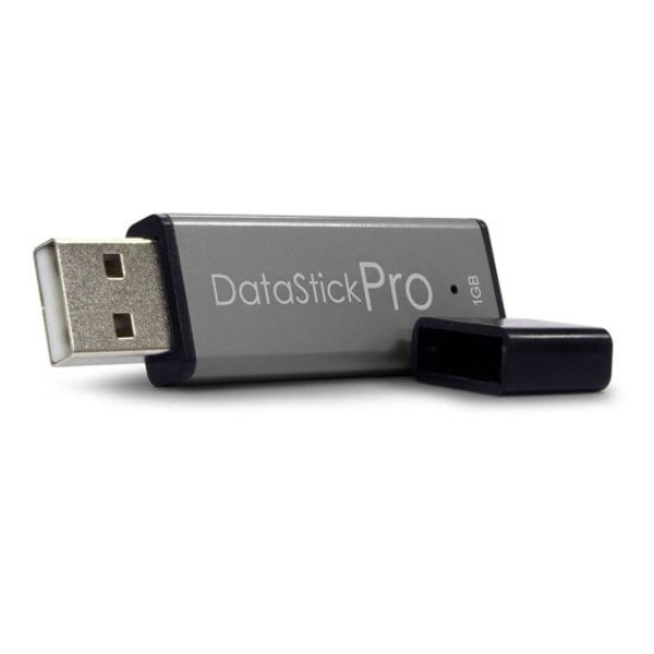 Centon 1GB DataStick Pro USB 2.0 Flash Drive - 1 GB - USB 2.0 - Gray - Lifetime Warranty DSP1GB-004 - main