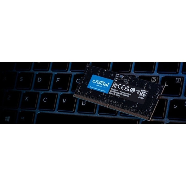 Crucial 32GB DDR5 4800MHz SODIMM Memory Module, Black CT32G48C40S5