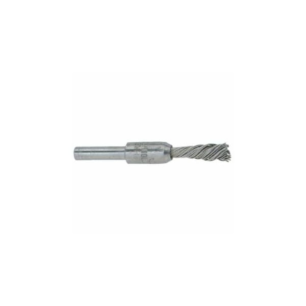 Pferd Singletwist Knot End Brush, 1/4 in dia, 0.006 in Stainless Steel Wire, 20,000 RPM, 10PK 419-83283 - main