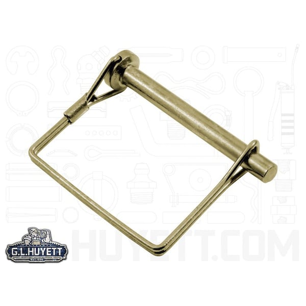 Huyett Snap & Lock Pin, SH, 2-Wire, Zn Yelw Low Carbon Steel, .312 Dia x 2.5 L x 2.75 Shk L SNAPY-312-2500S - main