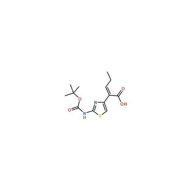 Ak Scientific (Z)-2-(2-((tert-Butoxycarbonyl)amino)thiazol-4-yl)pent-2-enoic acid (5g), CAS 86978-24-7 W8926-5g - main