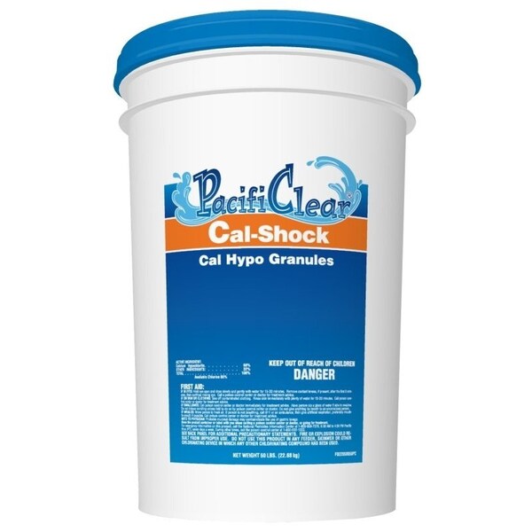 Pacificlear CalShock Pool Chemical, 50 lb Pail, Granular F022050050PC - main