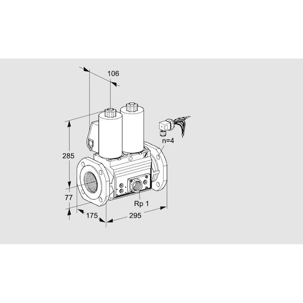 Honeywell Kromschroder Solenoid Valve for Gas/Air, 500 mbar, IP65, EN 161 Certified KS88207008 - main