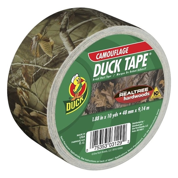 Duck Brand Duct Tape, 10 yd L, 188 in W, Realtree Camo 241744 - main