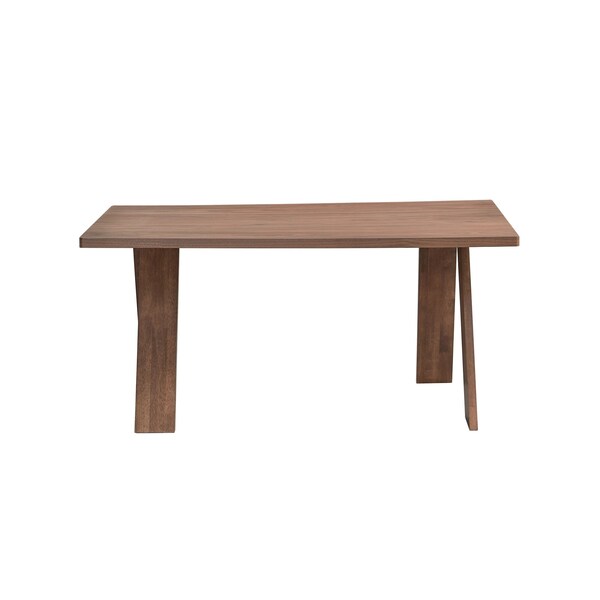 Homeroots 63" Walnut Wood Dining Table 631304 - main