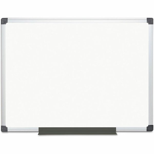 Mastervision Dry Erase Board, Steel, 35 13/32 in, 47 13/64 in, Aluminum Frame, White, Matte MA0507170 - main