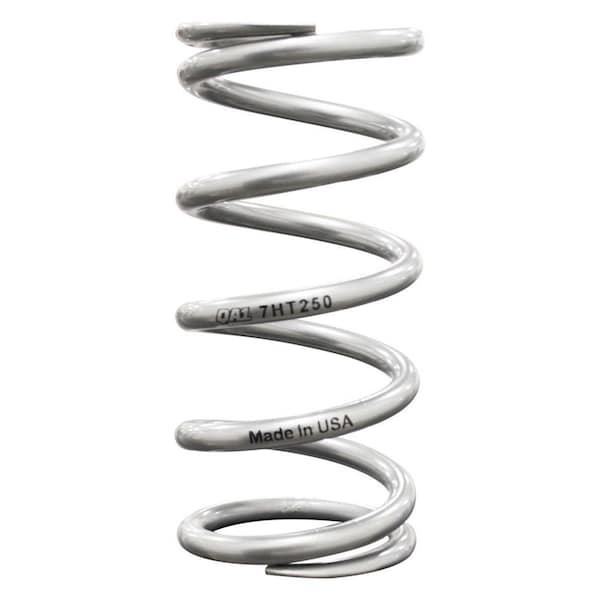 Geared2Golf 7HT550 7 in. 550 lbs Chrome Silicon Steel High Travel Coil Spring, Silver Powder Coated GE902866 - main