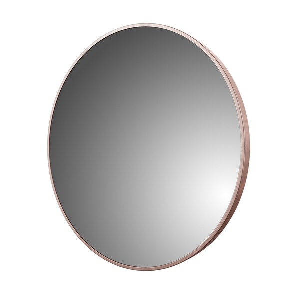 Craft And Main Round Mirror, Framed, 28x28in, Aluminum AM2828-BR - main