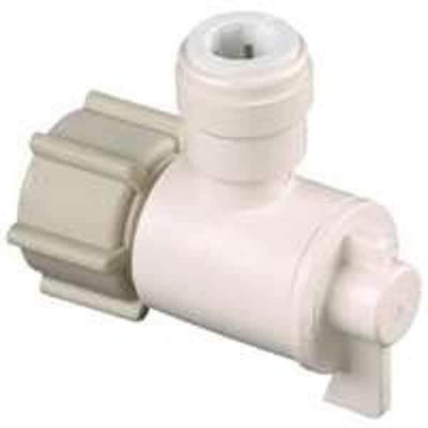 Watts Angle Valve, 1/2 x 1/4 in Connection, NPS x CTS, 250 psi Pressure, Thermoplastic Body 3553-0608/P-675 - main