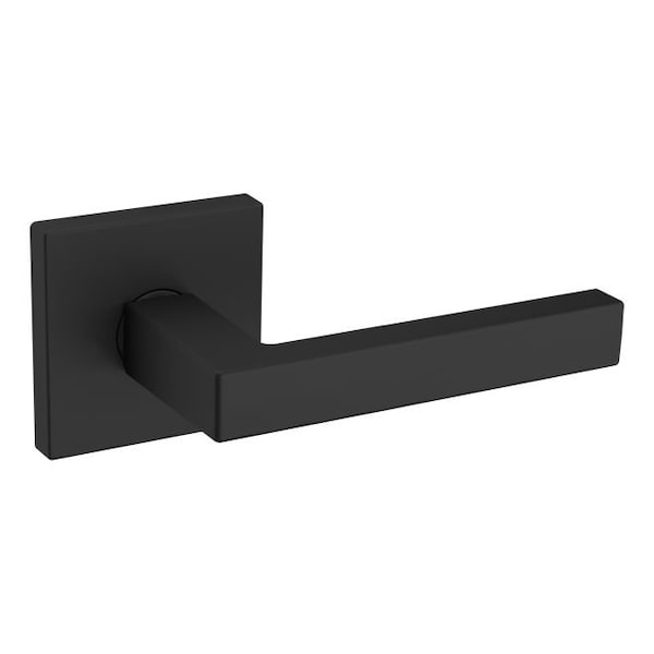 Baldwin Baldwin Preconfigured L023 Lever with R017 Rose Right Hand Half Dummy Lock Satin Black Finish L023190RDM - main