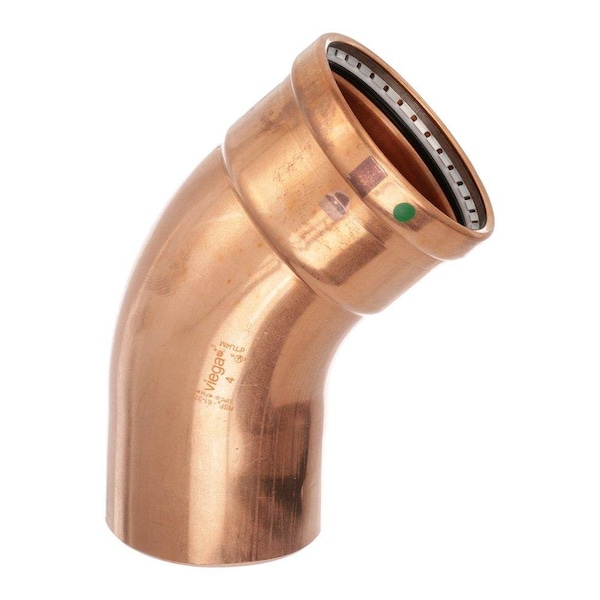 Viega ProPress 45 street elbow P 2.5 FTG CTS 2.5 copper 20668 - main