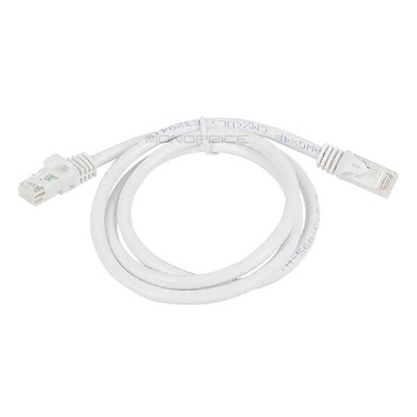 Monoprice Patch Cord, Cat 6, Flexboot, White, 3.0 ft. 9821 - main