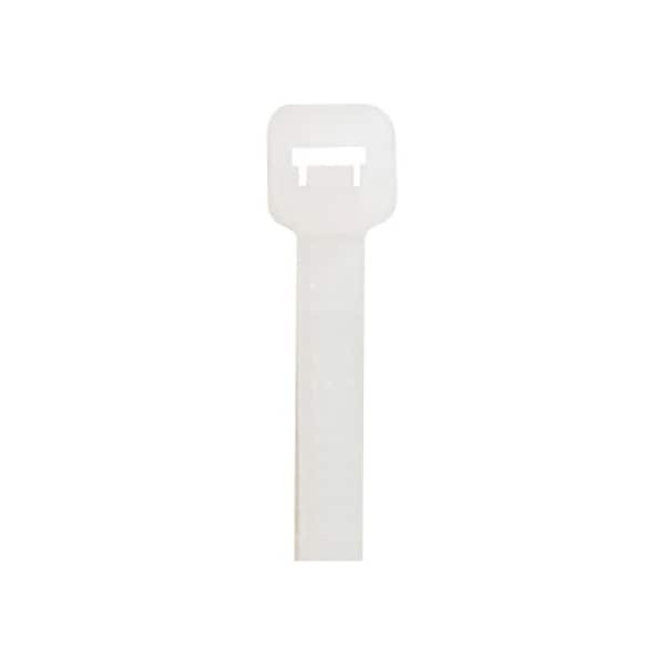 Partners Brand Cable Tie, 5-1/2 in L, Natural, Nylon 6/6, 18 lb Strength, 1000 PK CT518 - main