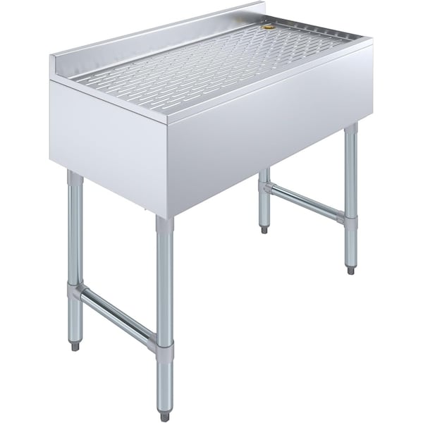 Amgood AmGood 36 in. x 18 in. Stainless Steel Underbar Drainboard AMG UD-1836-Z - main