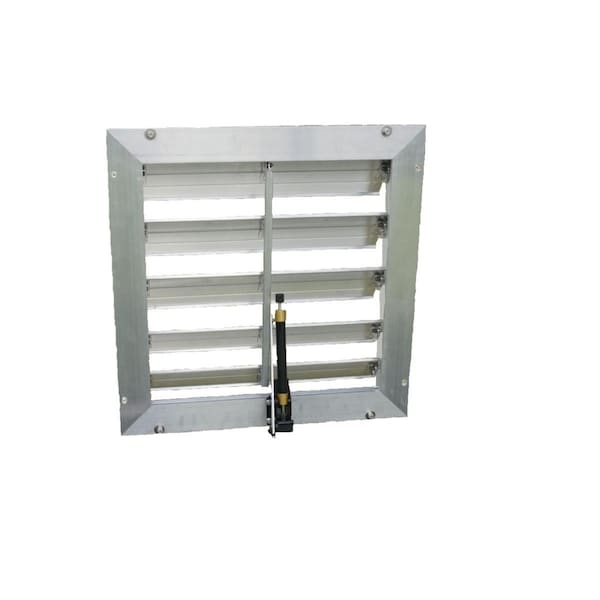 Xtreme Aquatic Foods Monticello RSI 18inch Louver Wall Mounted Window with solar powered opener RSI-WV - main