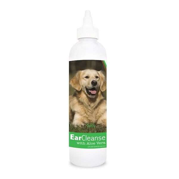 Healthy Breeds 8 oz Golden Retriever Ear Cleanse with Aloe Vera Cucumber Melon 840235107682 - main