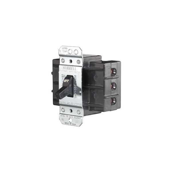 Hubbell Switches and Lighting Control, Motor Disconnect, 3-Pole, 60A 600V, Back and Side Wired HBL7863D - main