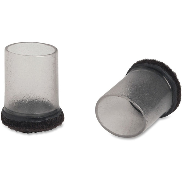 Lorell Clear Sleeve Floor Savers - 1.25" Diameter - 8/Pack 49321 - main