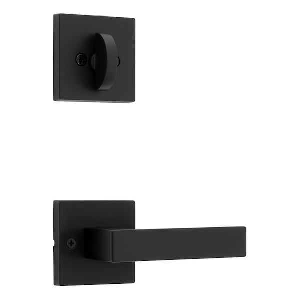 Kwikset Singapore Lever with Square Rose Interior Single Cylinder Handleset Trim for Both 800 and 687 966SALSQT-514.UNIV - main