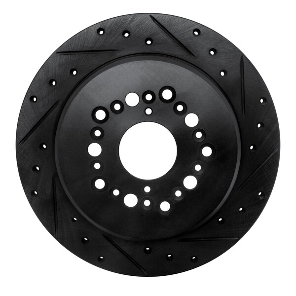 Dynamic Friction Co DFC Brake Rotor - Drilled and Slotted - Black 633-75006R - main