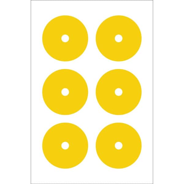 Accuform GAUGE MARKING DECALS 3 COLOR YELLOW GML104YL - main