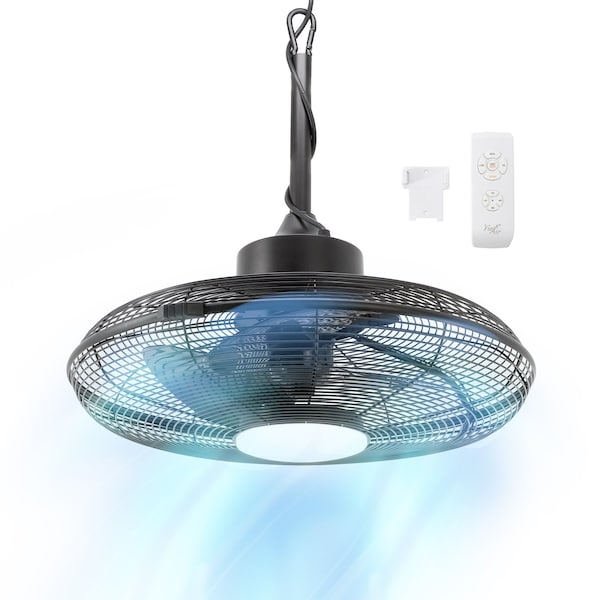 Vie Air 20 Inch 3 Speed Gazebo Outdoor Fan in Matte Black 750122815M - main