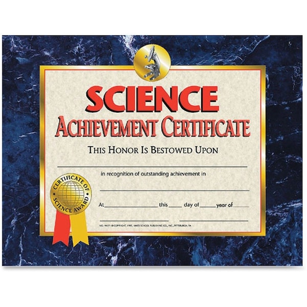 Hayes Science Achievement Certificate, PK90 VA571 - main