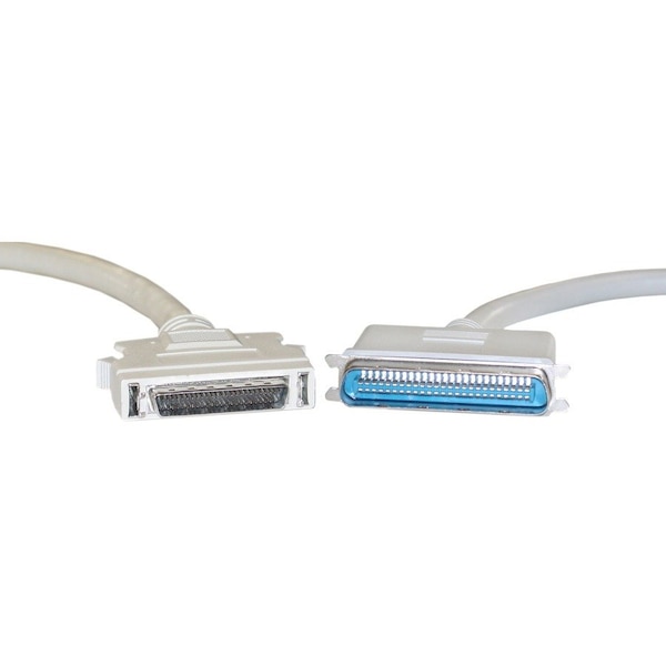 Cable Wholesale SCSI II cable, HPDB50 (Half Pitch DB50) Male to Centronics 50 (CN50) Male, 25 Twisted Pairs, 6 foot 10P1-01106 - main