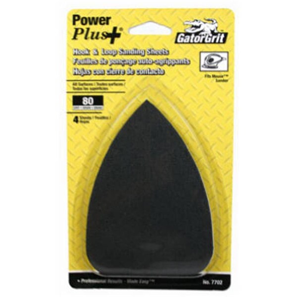Gator Finishing 7703 50 Grit Power Plus Mouse Sander Refills, 4PK 545392 - main