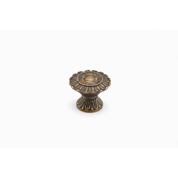Schaub 1-1/4in French Court Cabinet Knob Dark Italian Antique Finish 936-DIA - main