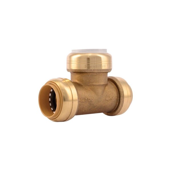 Sharkbite Slip Tee Push to Connect 1in CTS X 1in D CTS Brass UIP375A - main